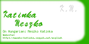 katinka meszko business card